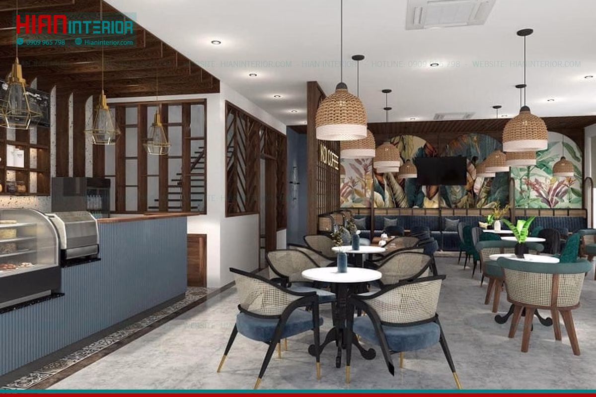 Bản Vẽ Quán Cafe Sân Vườn