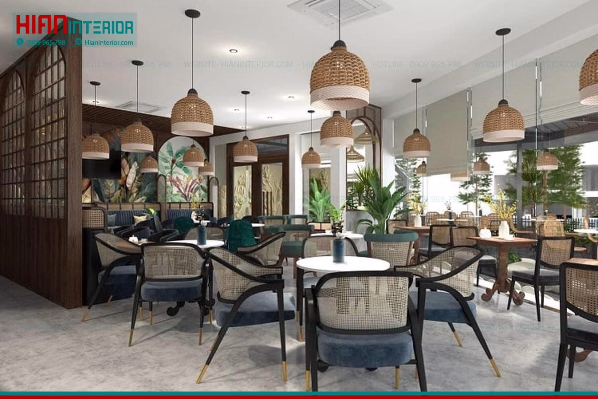 Bản Vẽ Quán Cafe Sân Vườn