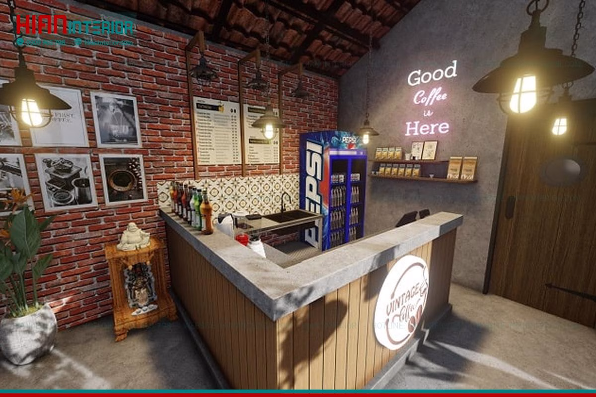 Mô Hình Quán Cafe Sân Vườn Đơn Giản
