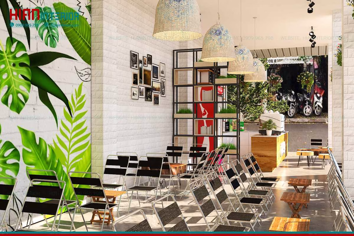 Quán Cafe Sân Vườn Đơn Giản