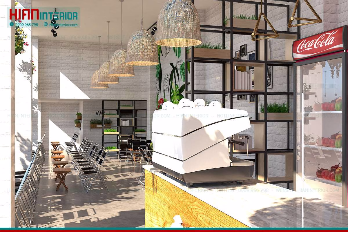 Quán Cafe Sân Vườn Đơn Giản