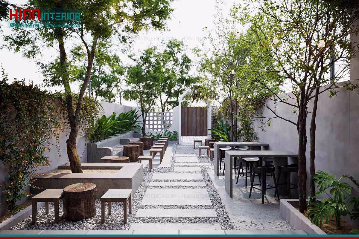 Chi Phí Thiết Kế Cafe Sân Vườn