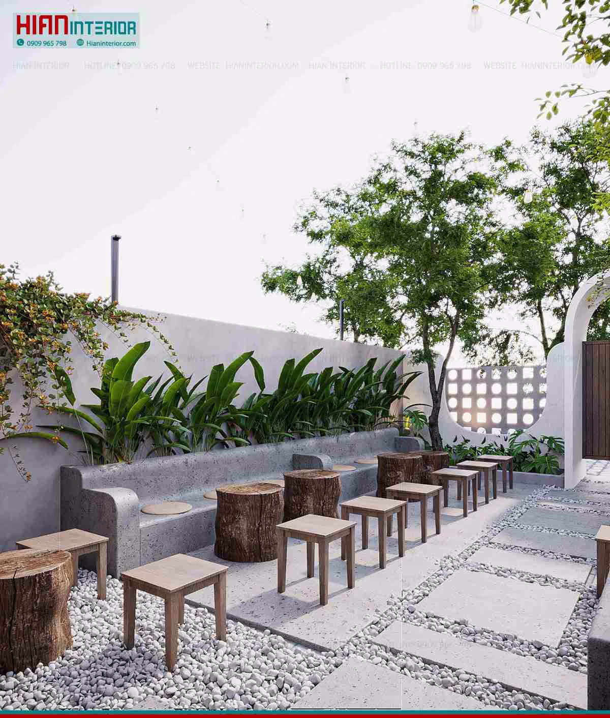 Chi Phí Thiết Kế Cafe Sân Vườn