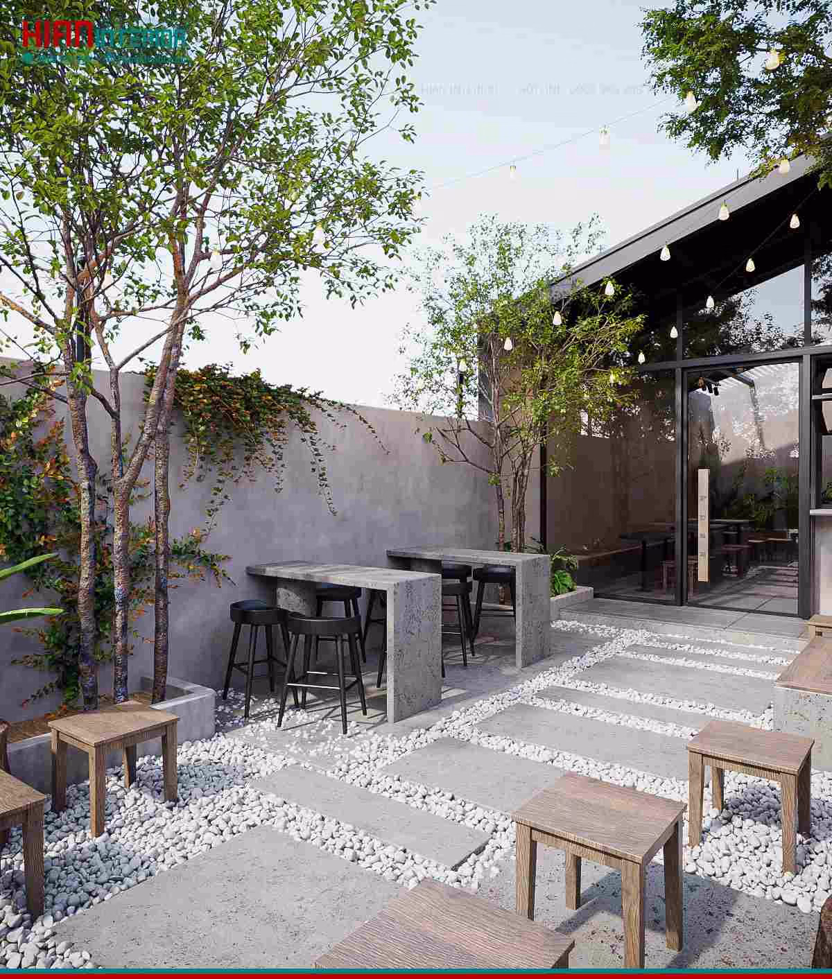 Chi Phí Thiết Kế Cafe Sân Vườn