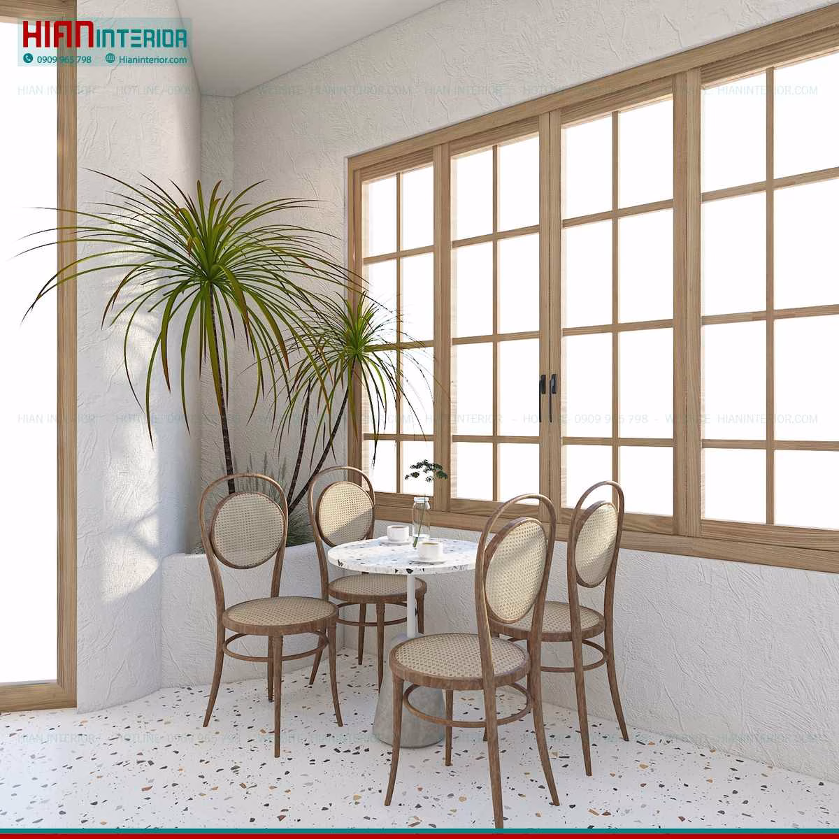 Thiết Kế Quán Cafe Sân Vườn Giá Rẻ