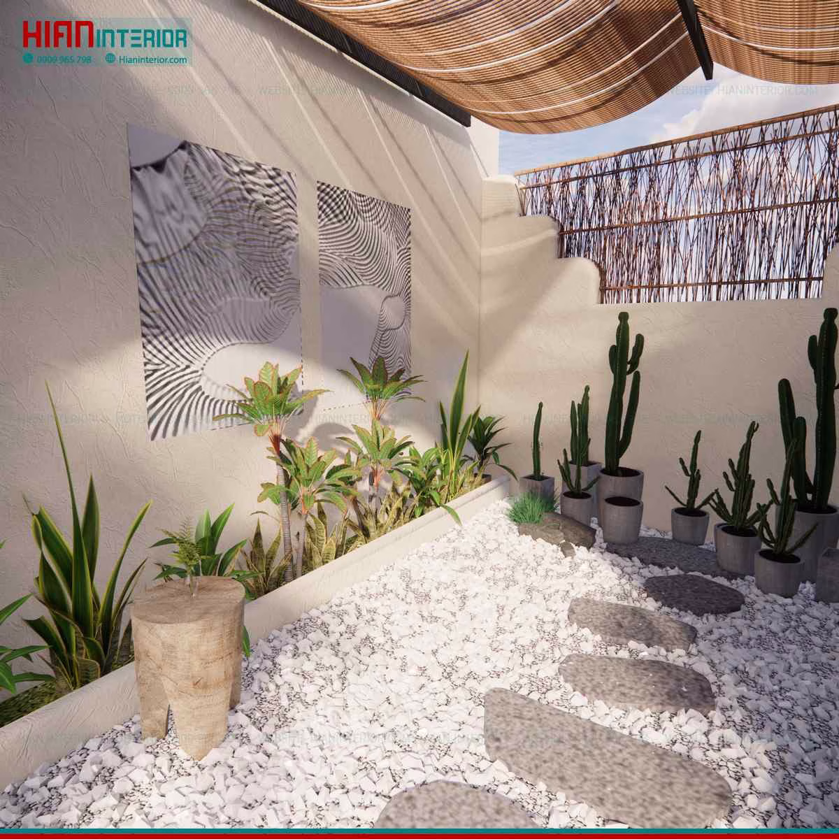 Thiết Kế Quán Cafe Sân Vườn Giá Rẻ