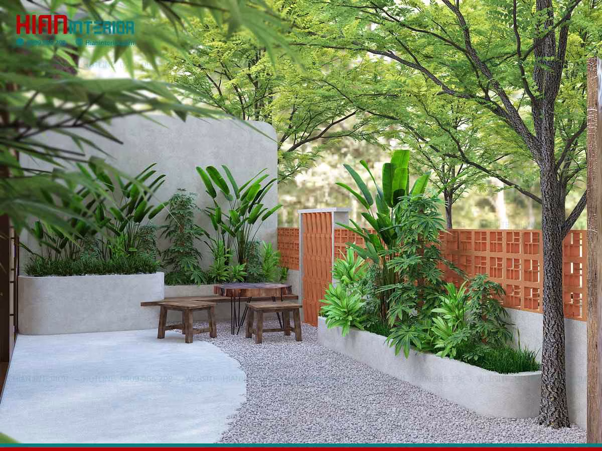 Thiết Kế Quán Cafe Sân Vườn 200M2