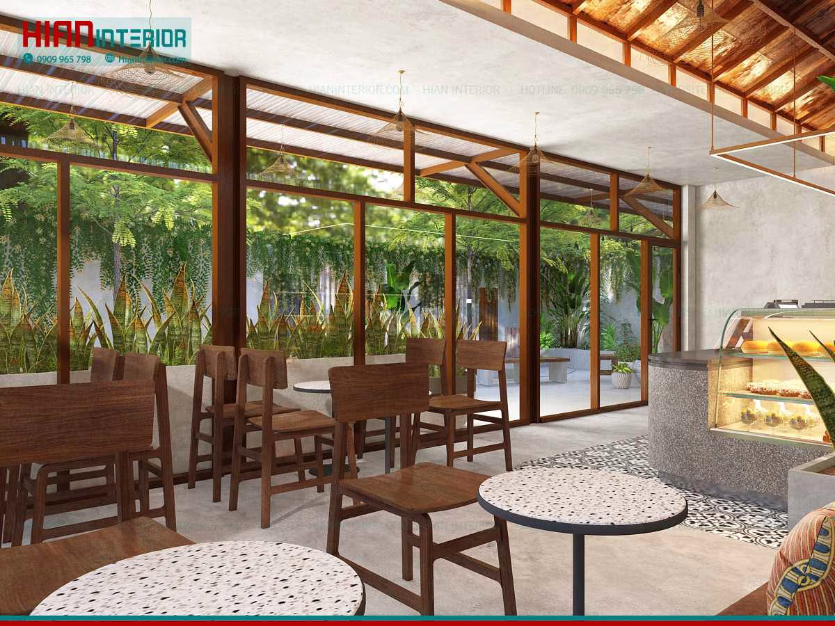 Thiết Kế Quán Cafe Sân Vườn 200M2