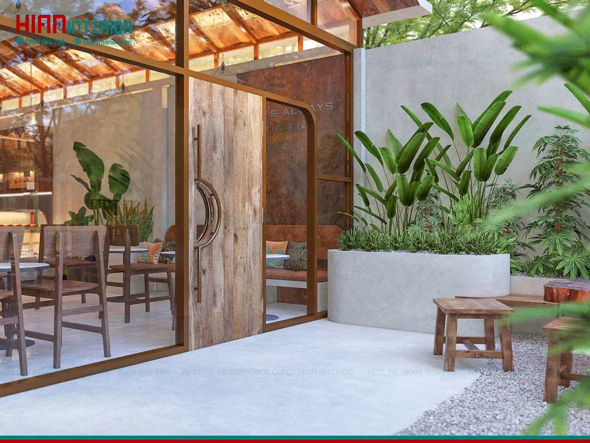 Thiết Kế Quán Cafe Sân Vườn 200M2
