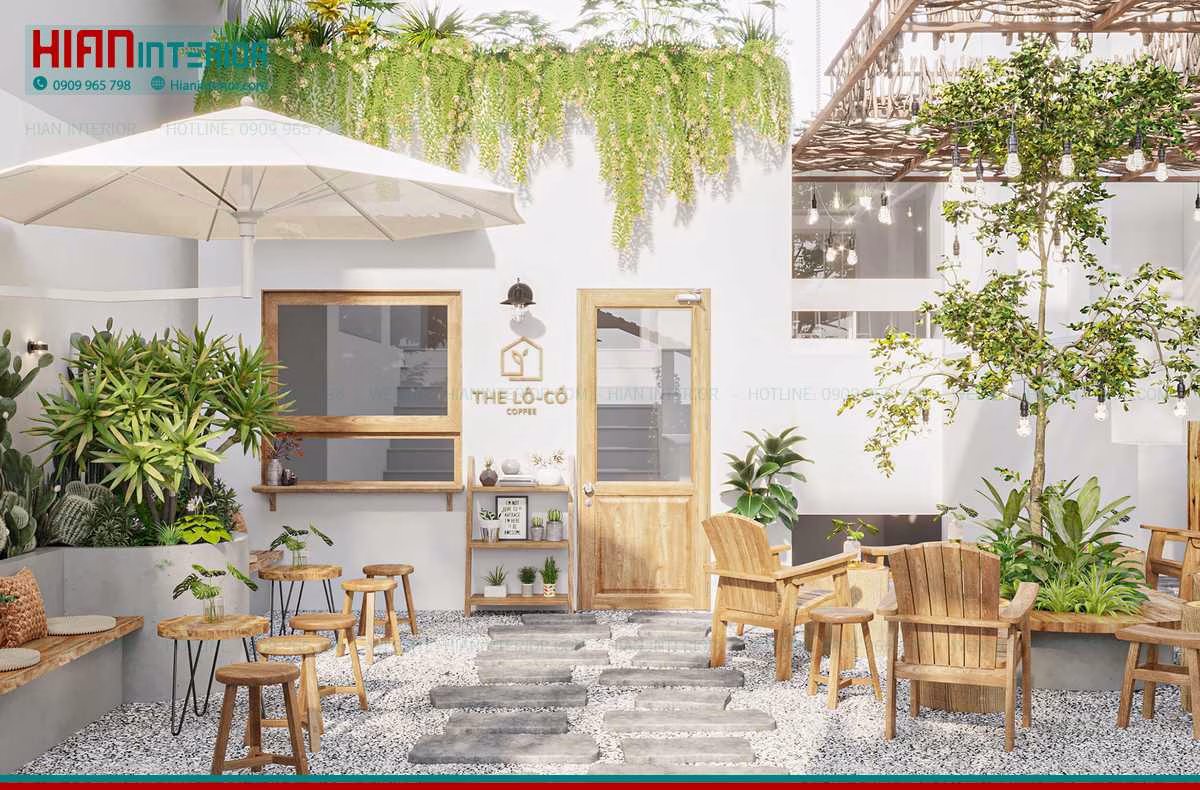 Quán Cafe Sân Vườn 300M2