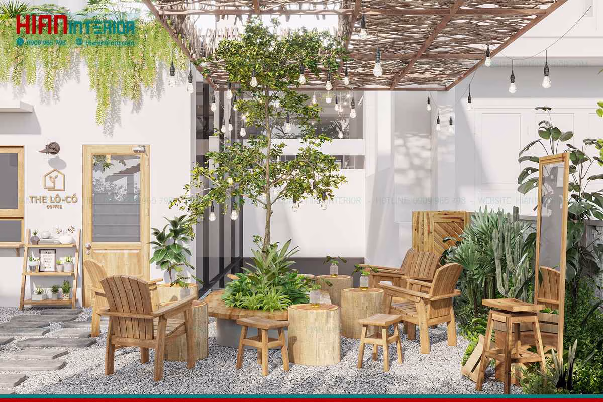 Quán Cafe Sân Vườn 300M2