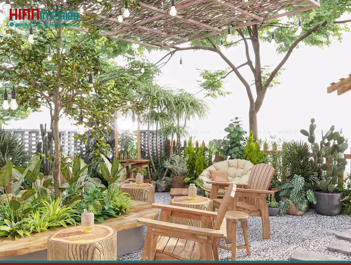Quán Cafe Sân Vườn 300M2