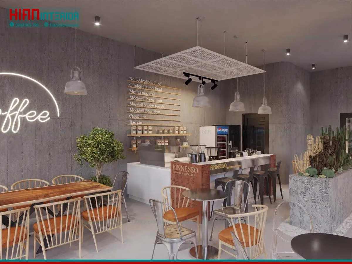Thiết Kế Quán Cafe Sân Vườn