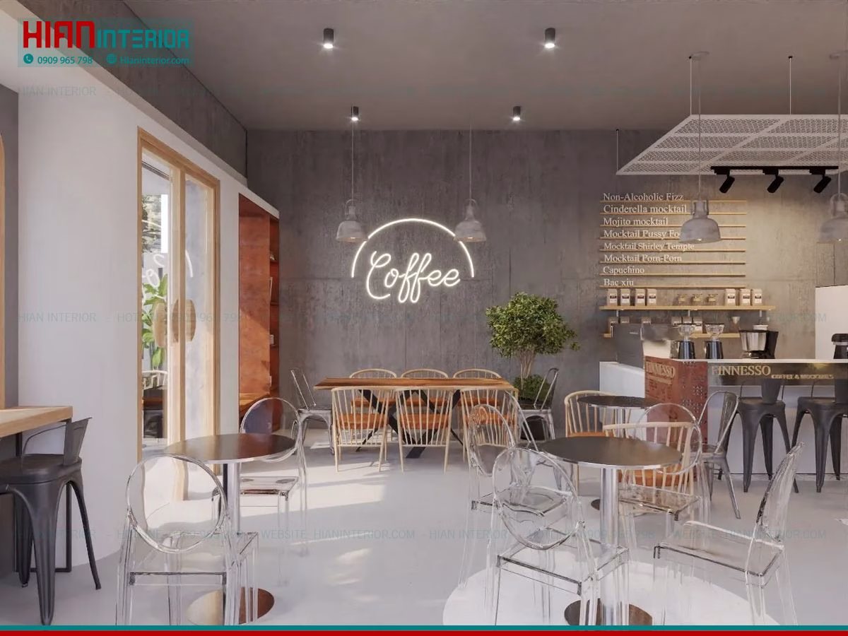 Thiết Kế Quán Cafe Sân Vườn