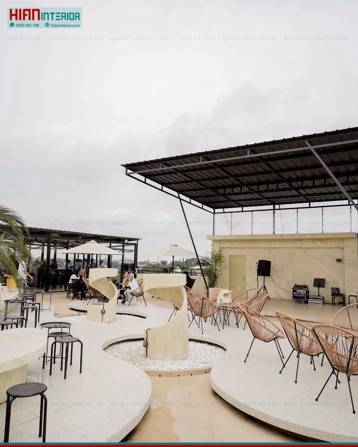 Thiết Kế Cafe Sân Vườn