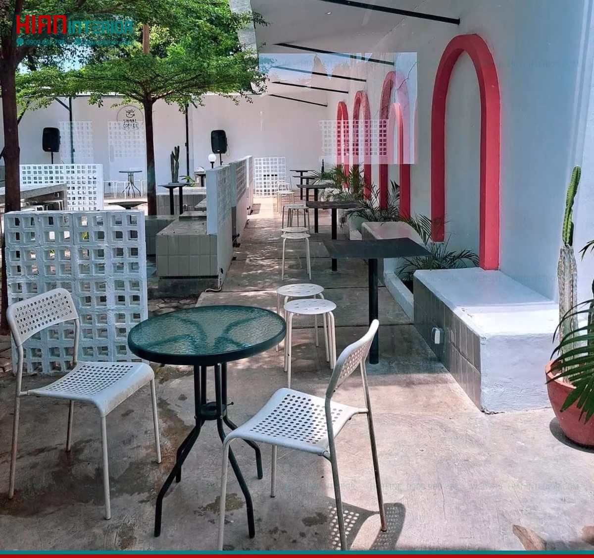 Thiết Kế Cà Phê Sân Vườn Nhỏ