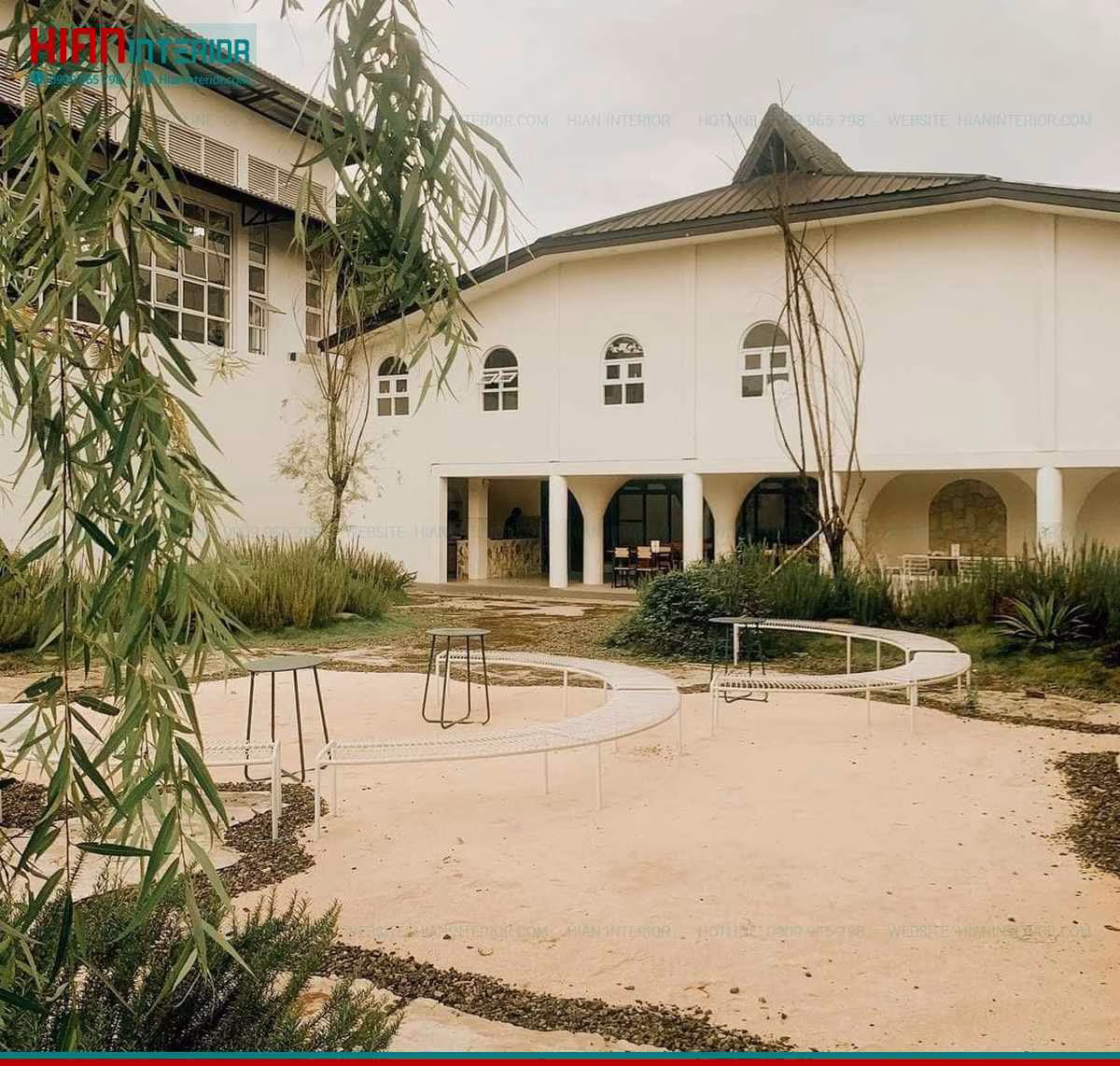 Thiết Kế Quán Cafe Sân Vườn Đẹp