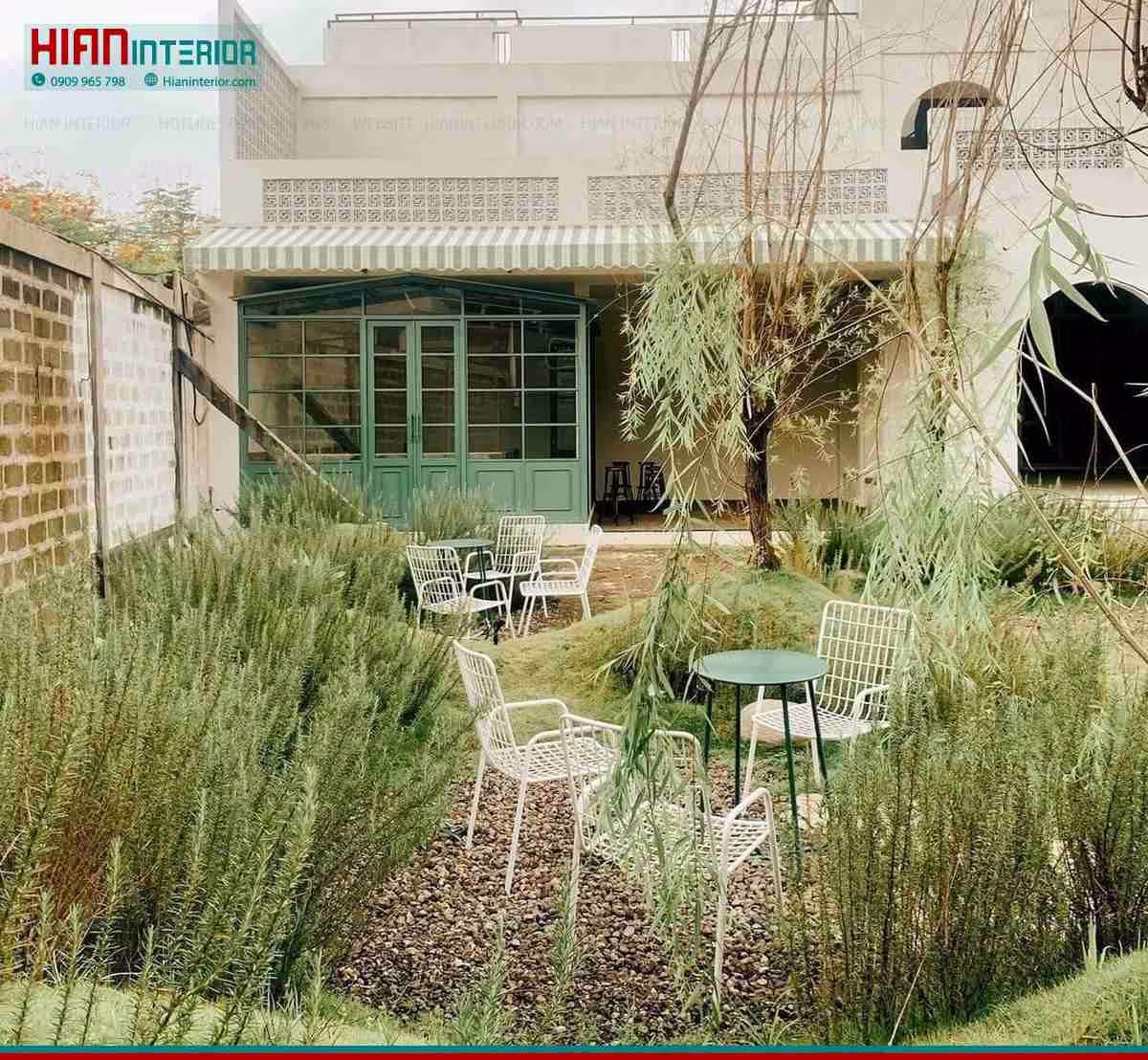 Thiết Kế Quán Cafe Sân Vườn Đẹp