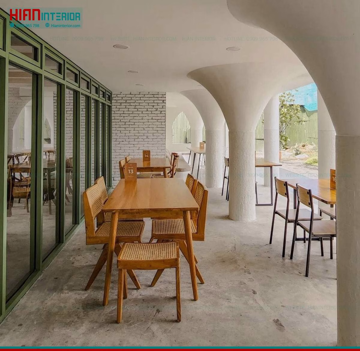 Thiết Kế Quán Cafe Sân Vườn Đẹp