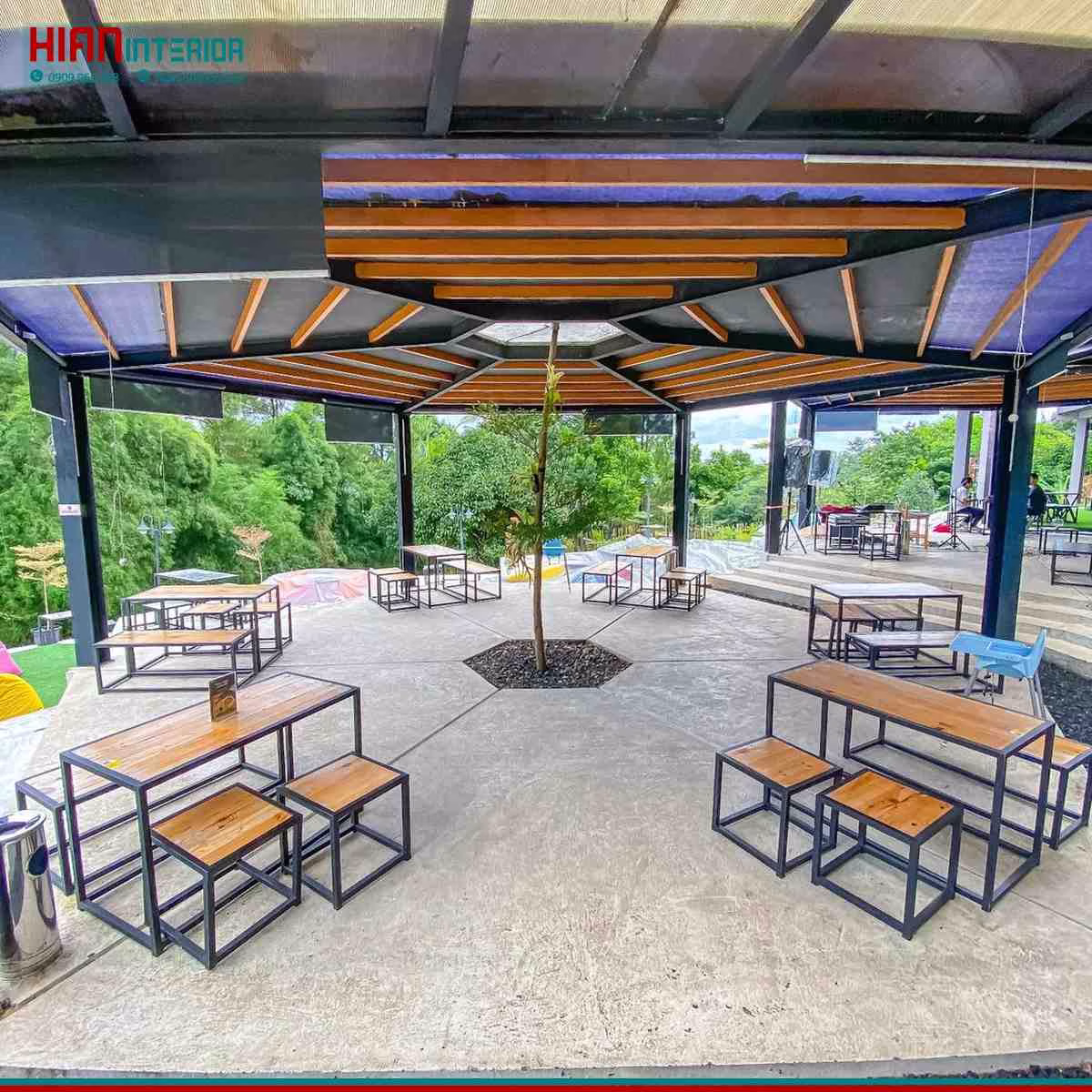 Bản Vẽ Quán Cafe Sân Vườn