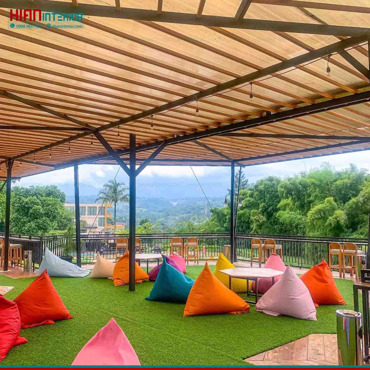 Bản Vẽ Quán Cafe Sân Vườn
