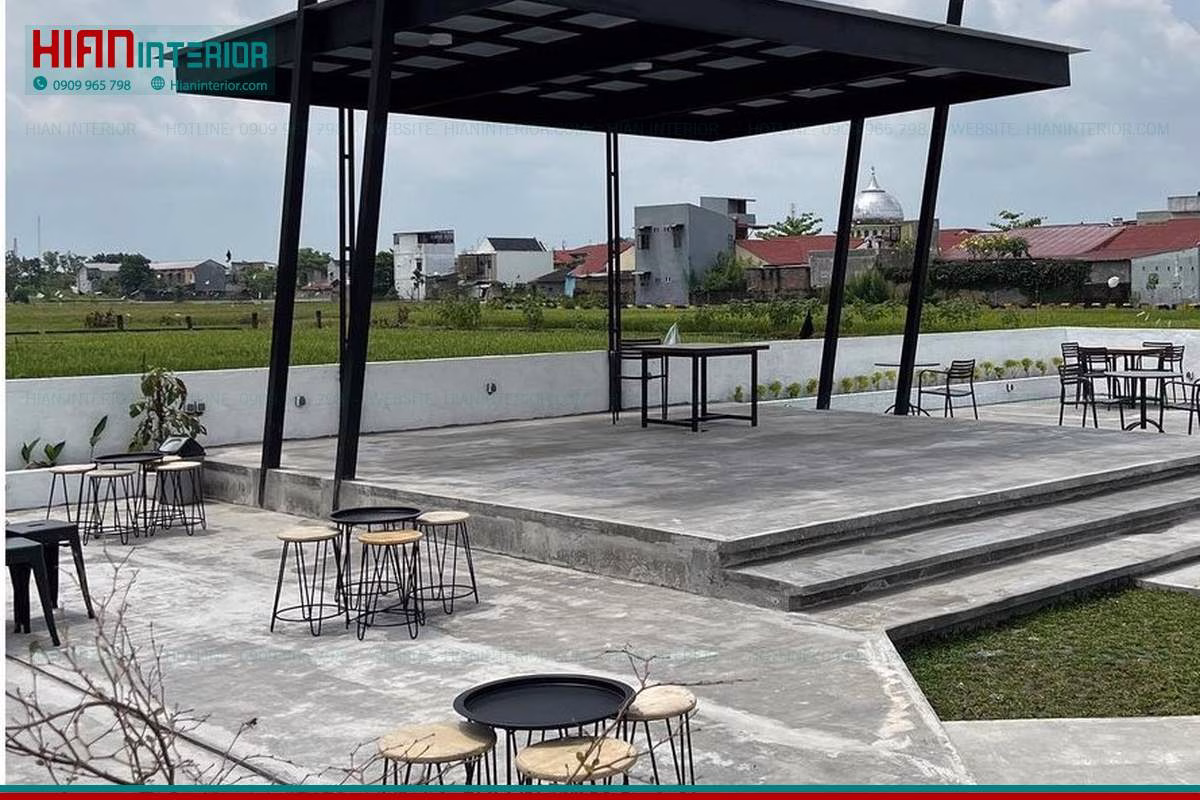 Setup Quán Cafe Sân Vườn
