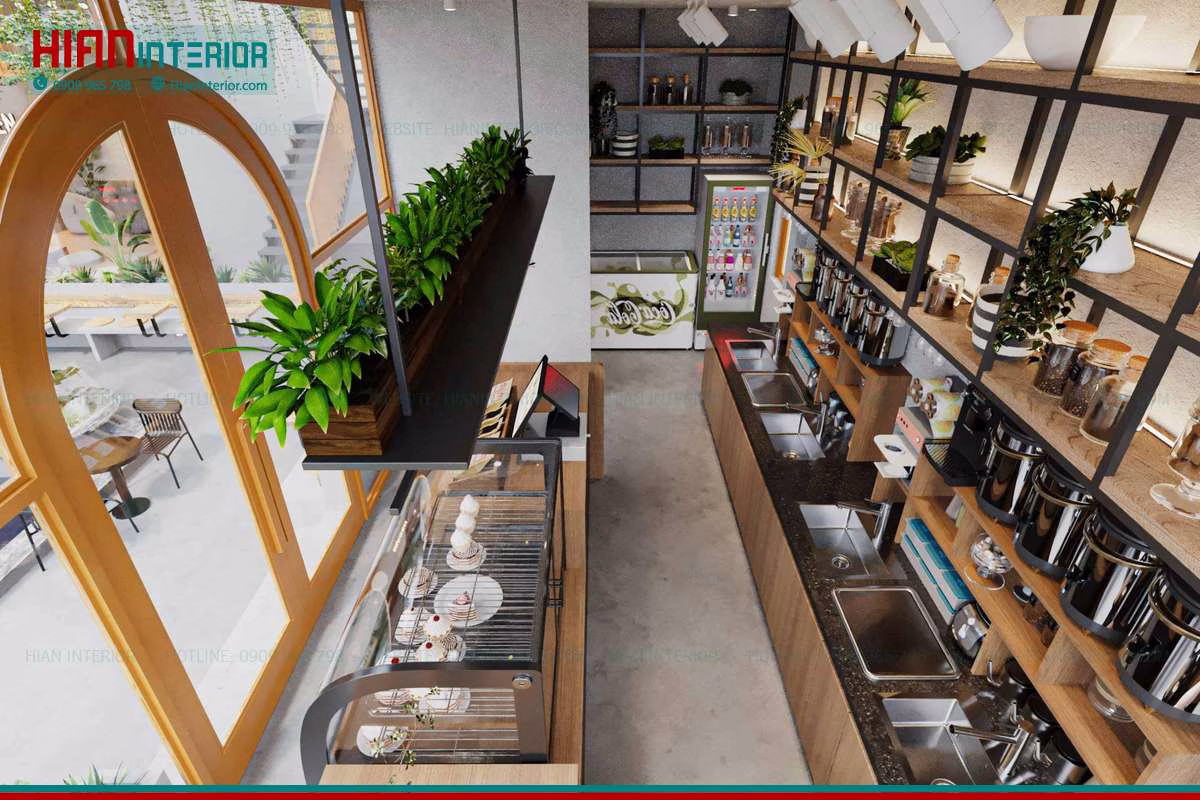 Thiết Kế Quán Cafe Sân Vườn