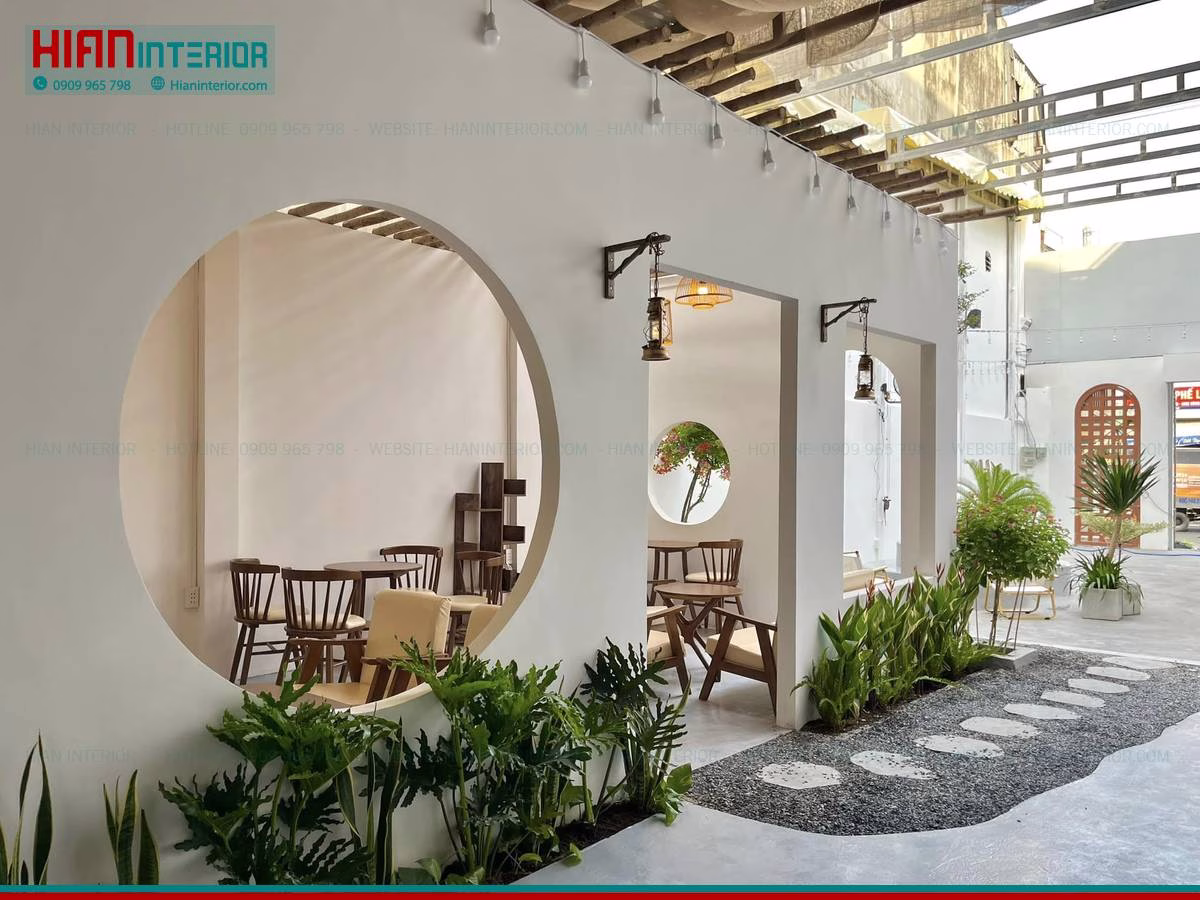 Thiết Kế Quán Cà Phê Sân Vườn Đẹp