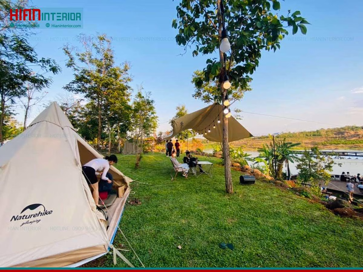 Mặt Bằng Quán Cafe Sân Vườn