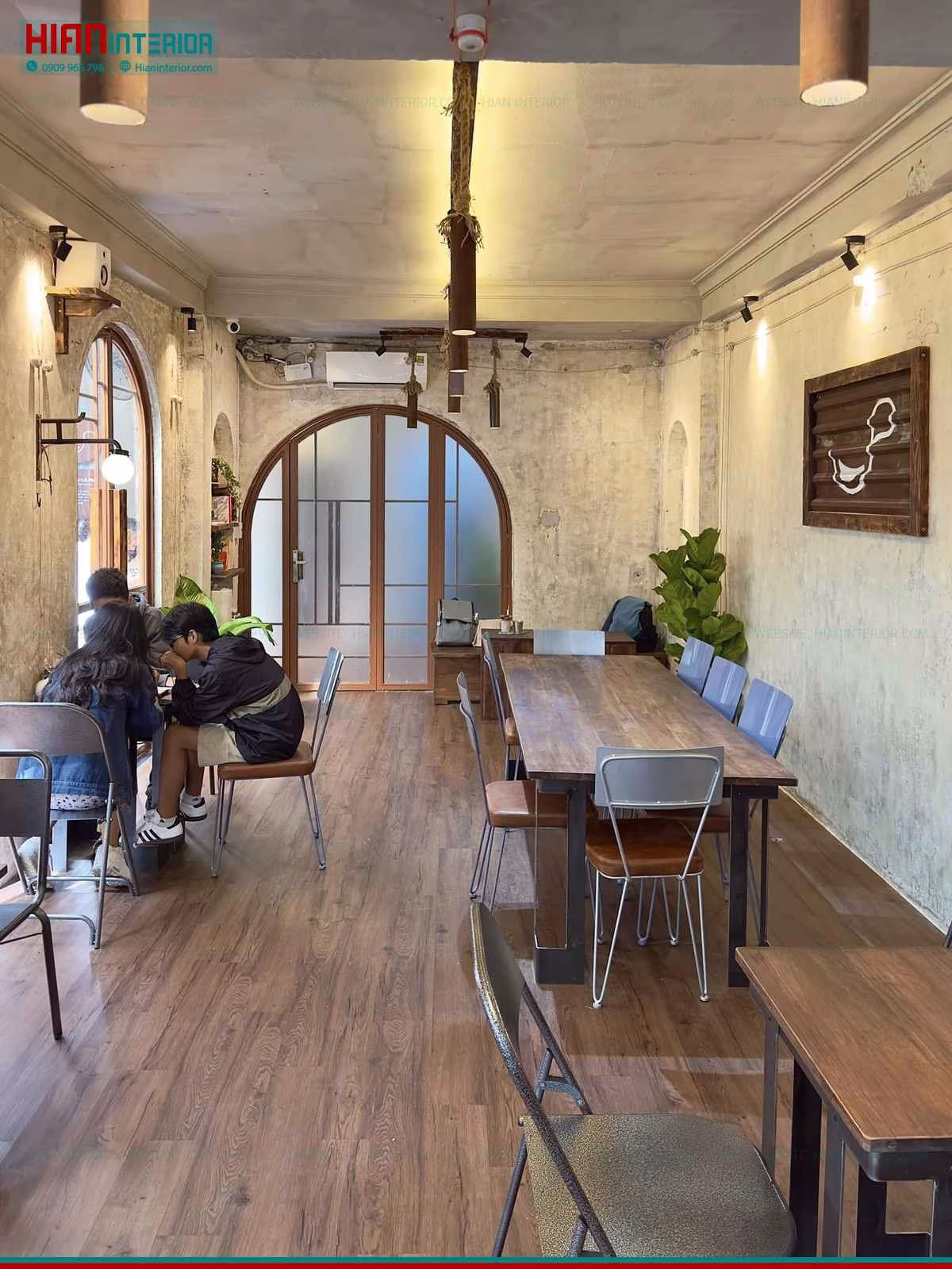Mô Hình Quán Cafe Sân Vườn
