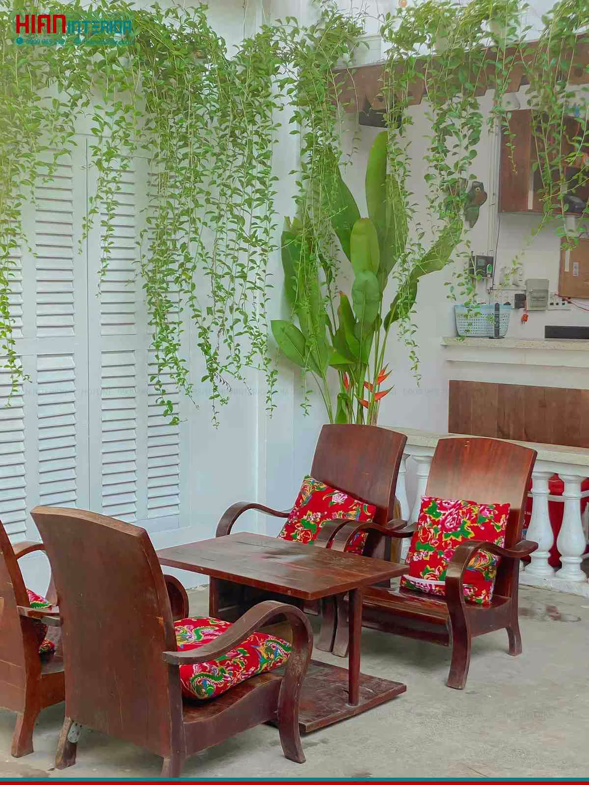 Mô Hình Quán Cafe Sân Vườn Đơn Giản