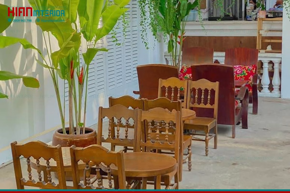 Mô Hình Quán Cafe Sân Vườn Đơn Giản