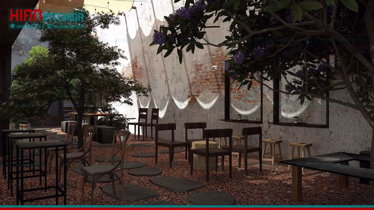 Thiết Kế Quán Cafe Sân Vườn Đẹp