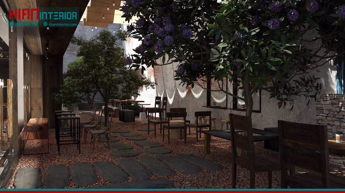 Thiết Kế Quán Cafe Sân Vườn Đẹp