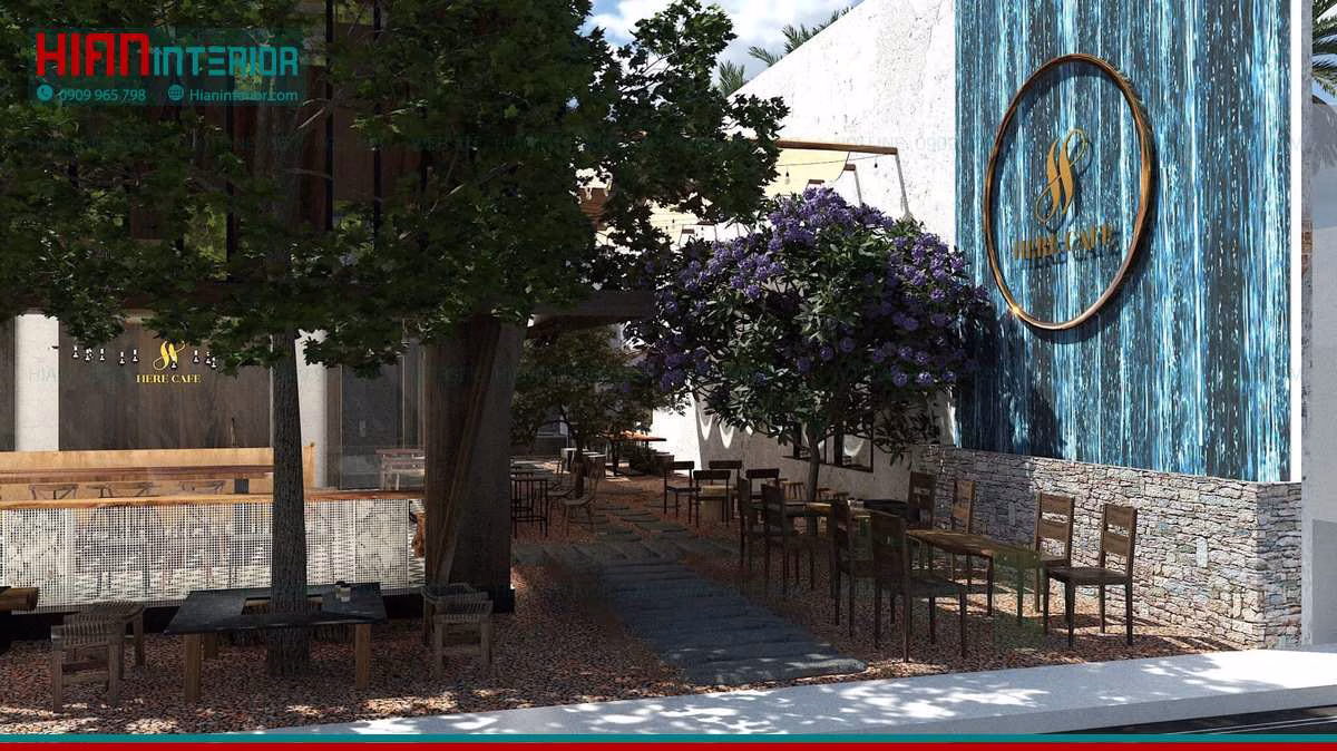 Thiết Kế Quán Cafe Sân Vườn Đẹp
