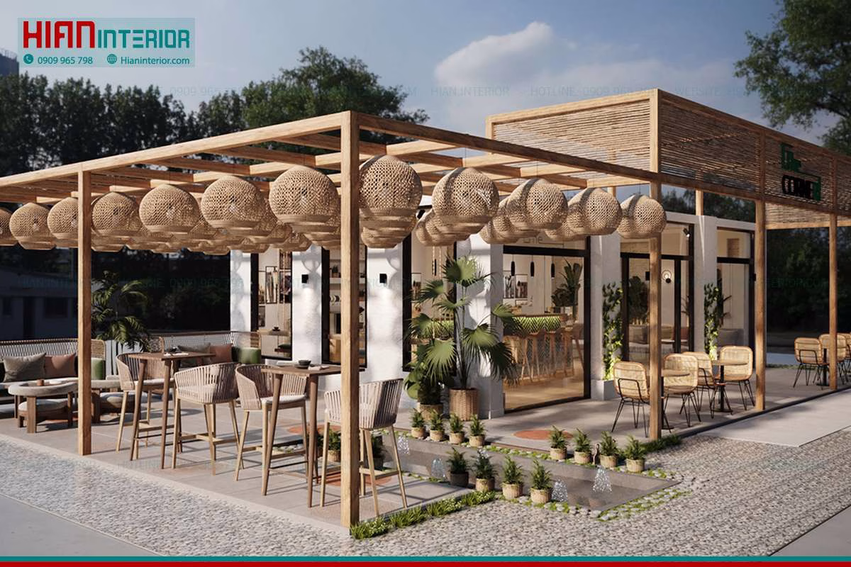 Thiết Kế Cafe Sân Vườn Đẹp
