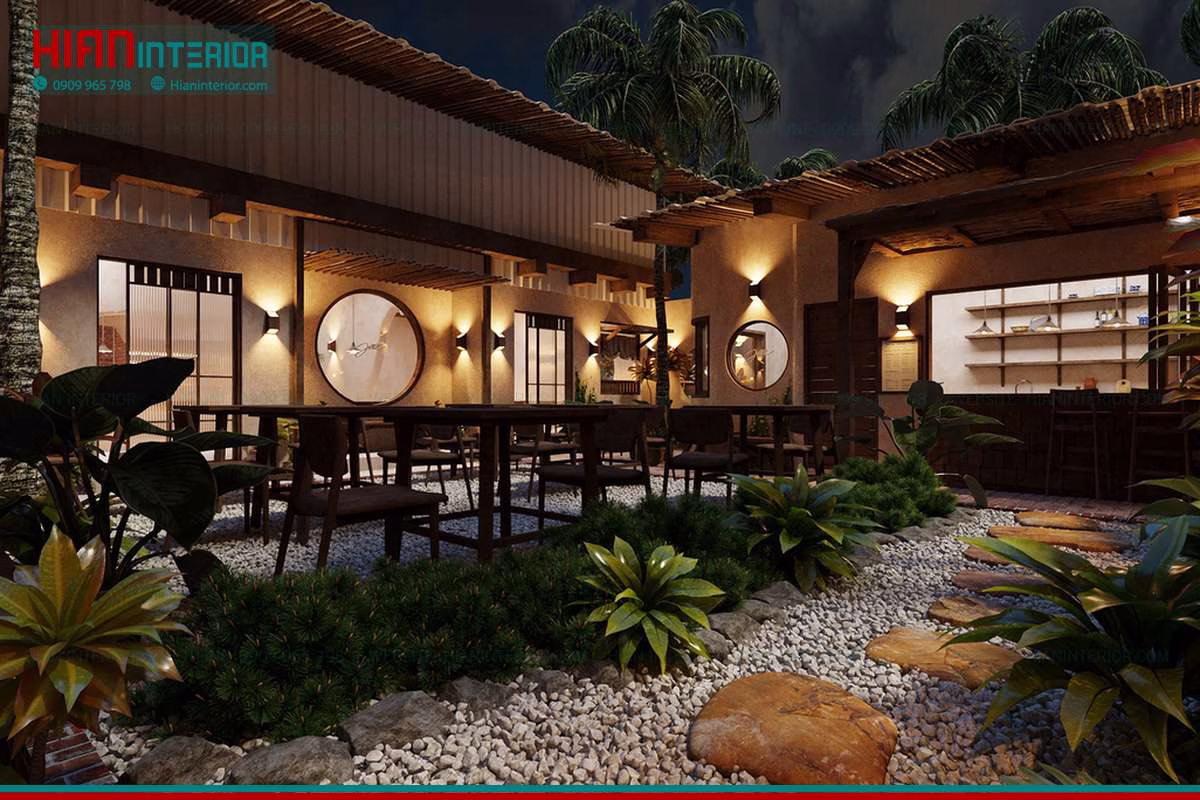 Thiết Kế Cà Phê Sân Vườn Đẹp