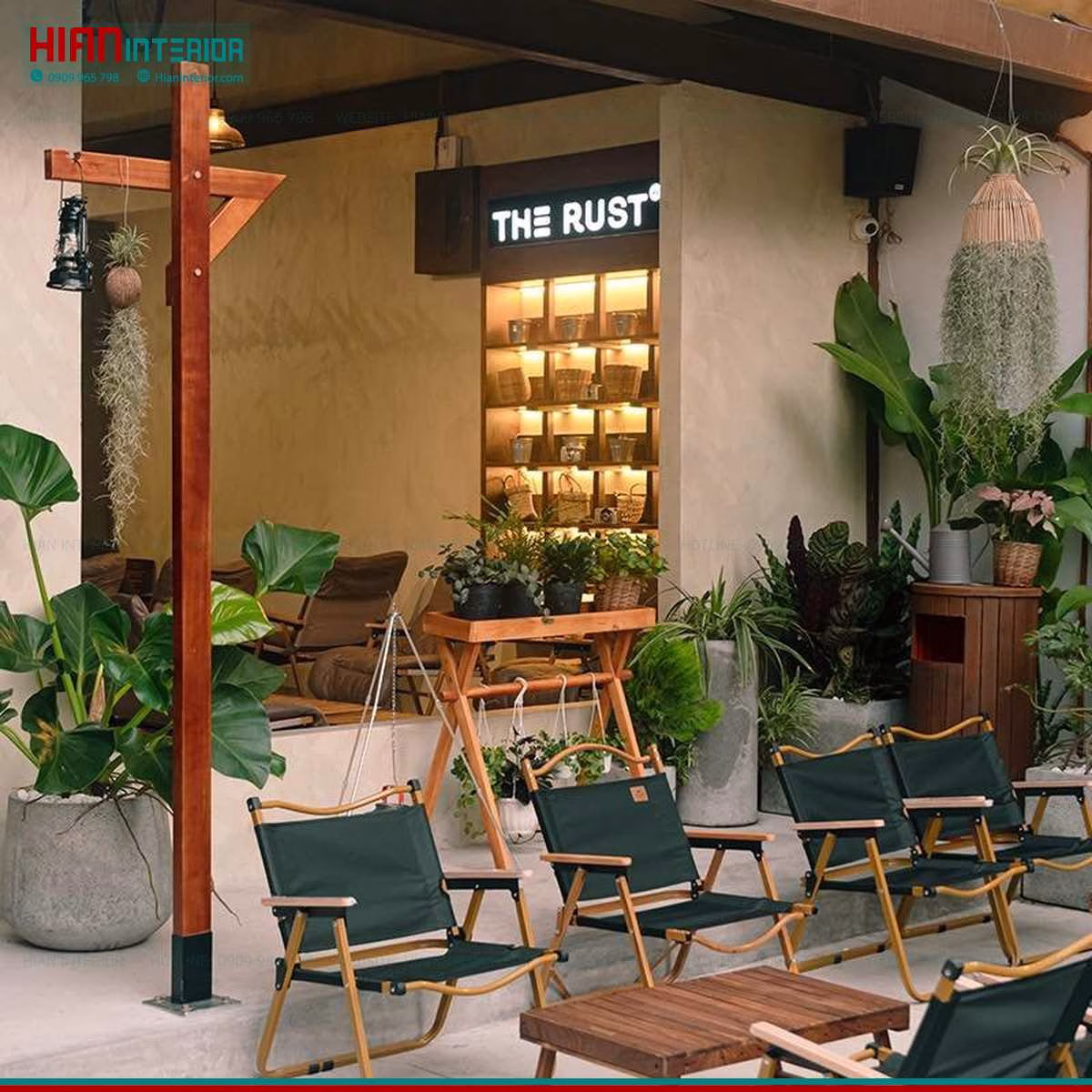 Mô Hình Quán Cafe Sân Vườn Đơn Giản