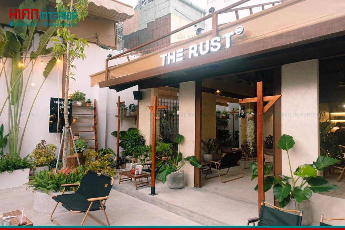 Mô Hình Quán Cafe Sân Vườn Đơn Giản