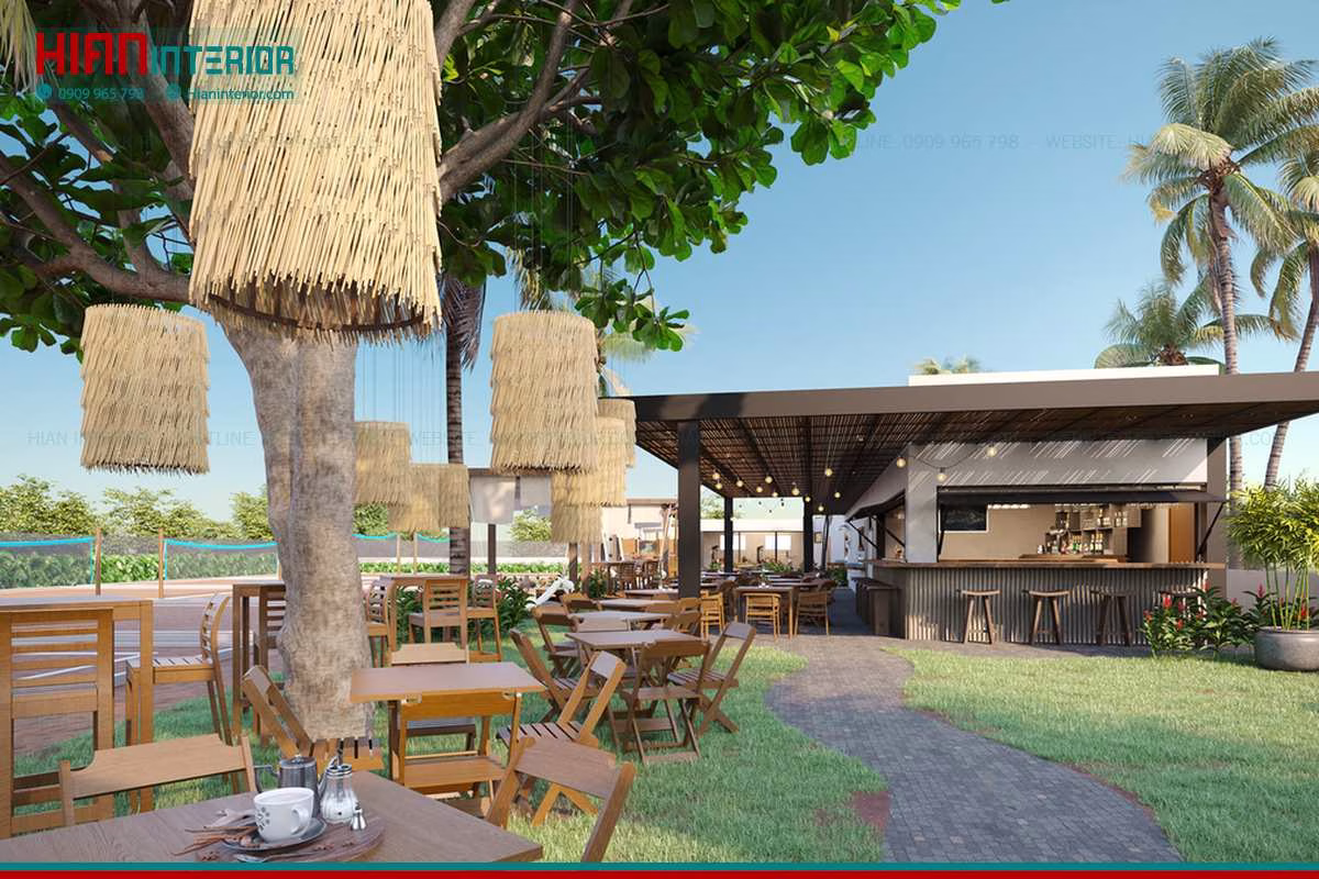 Quán Cafe Sân Vườn Đẹp