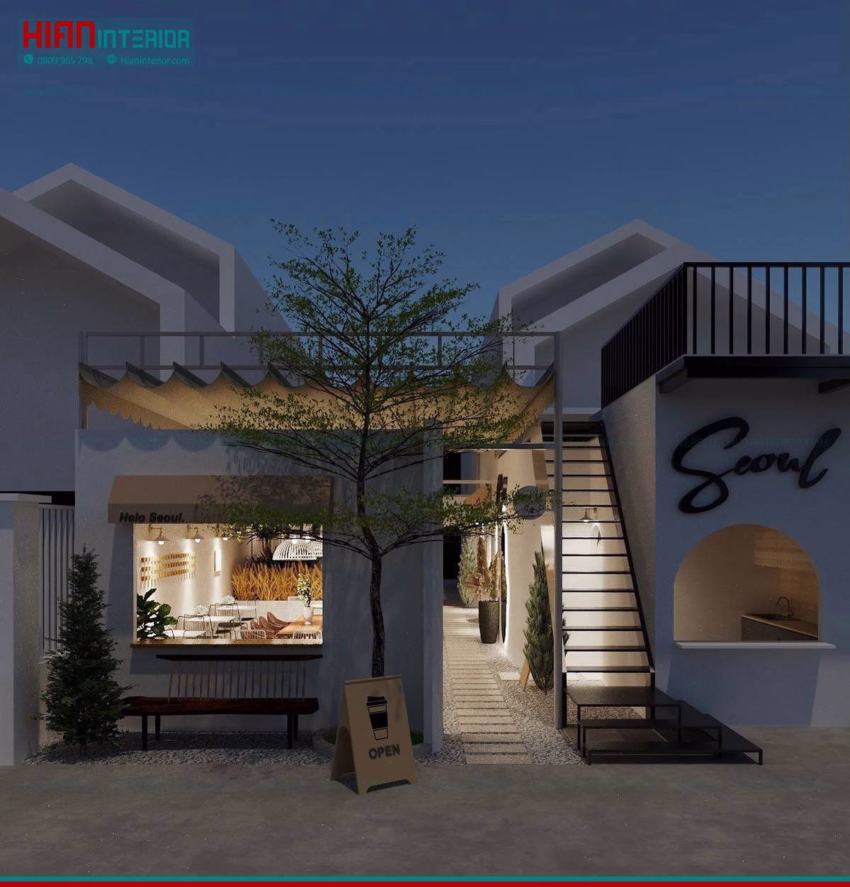 Quán Cafe Sân Vườn Nhỏ