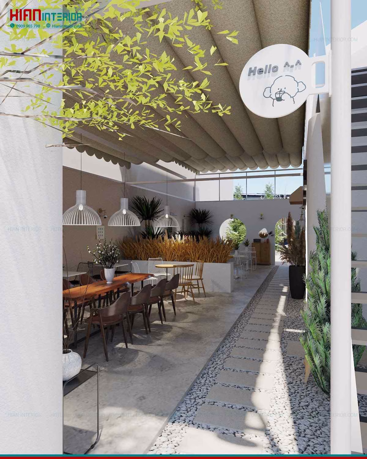 Quán Cafe Sân Vườn Nhỏ