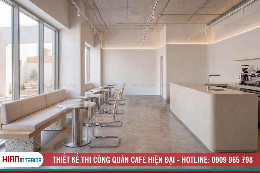 Thiết Kế Thi Công Quán Cafe Hiện Đại