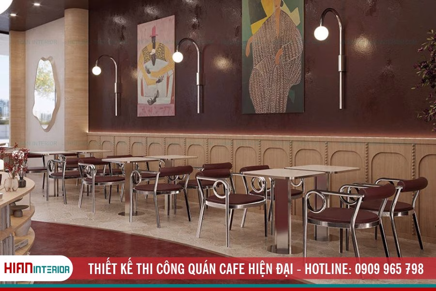 Thiết Kế Thi Công Quán Cafe Hiện Đại