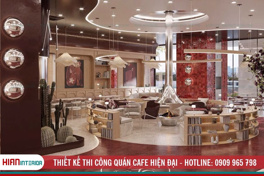 Thiết Kế Thi Công Quán Cafe Hiện Đại