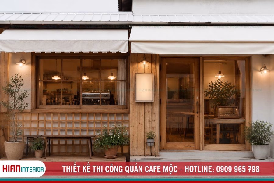 Thiết Kế Thi Công Quán Cafe Mộc