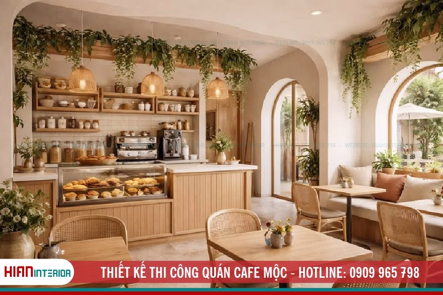 Thiết Kế Thi Công Quán Cafe Mộc