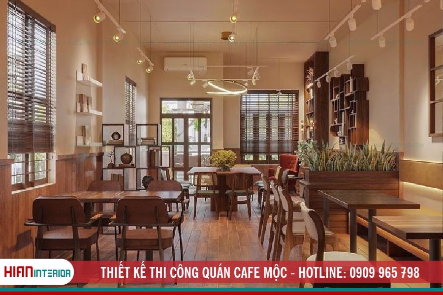 Thiết Kế Thi Công Quán Cafe Mộc