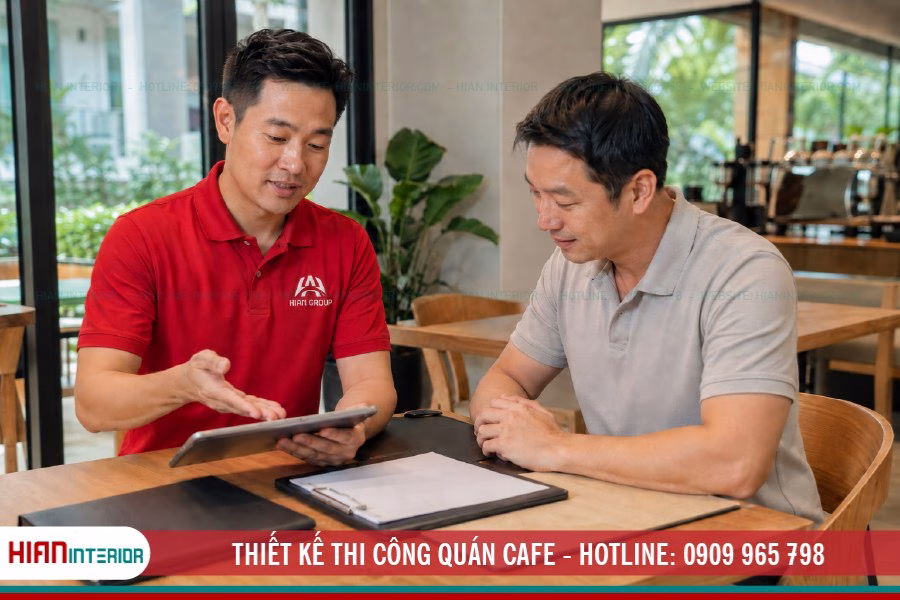 Thiết kế thi công quán cafe