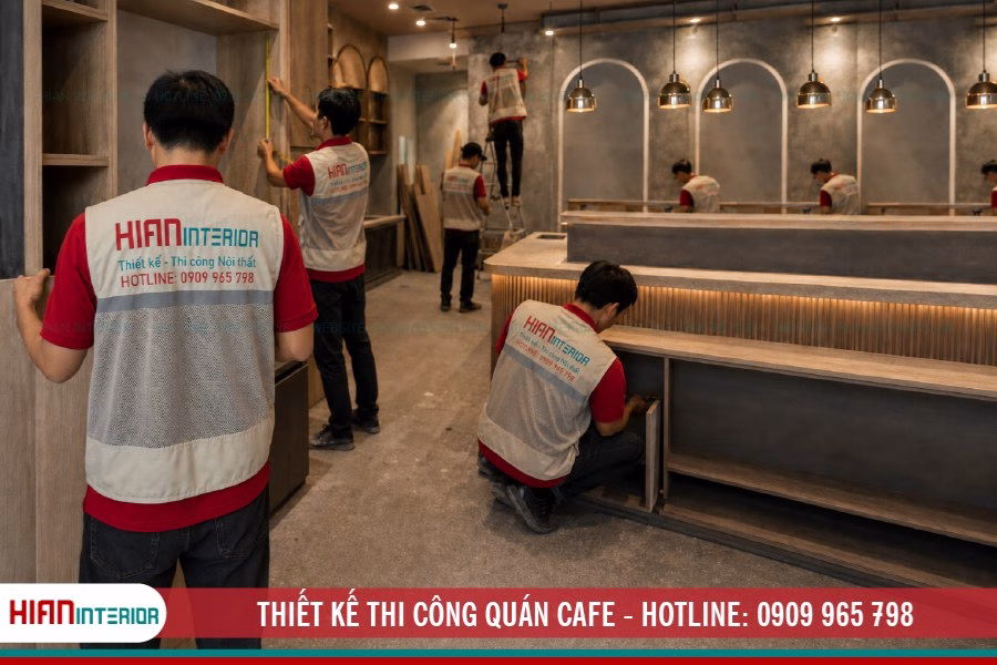 Thiết kế thi công quán cafe